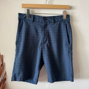 Walter Hagen Performance 11 Blue Plaid Men’s Golf Shorts Size 30